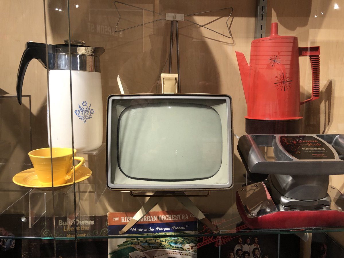 TrueGentBlog's tweet image. In with the old! The @ClarkCountyNV  Museum celebrates 50 yrs. with a temporary #exhibit showing how we used to live. On display until August 26th. #ClarkMuseum50