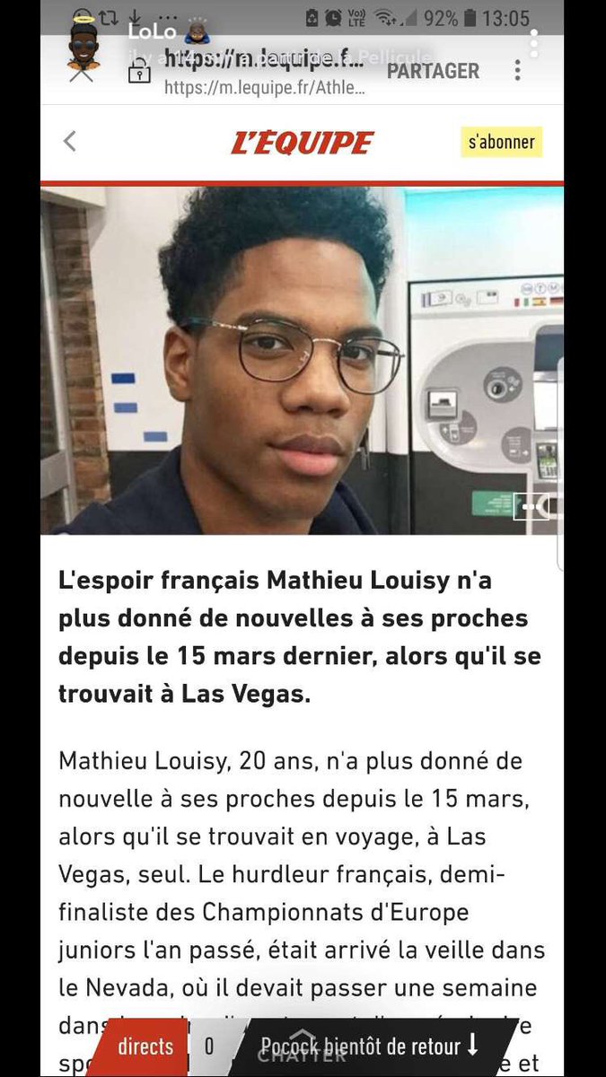 LaQui7R's tweet photo. @BFMTV @TF1 @gameone @France2tv @MTVFR @W9 @M6 @ABC @abc @CNN @FoxNews @FOXTV @HLNTV @MSNBC #MathieuLouisy is Missing https://t.co/dq0aGoewdR