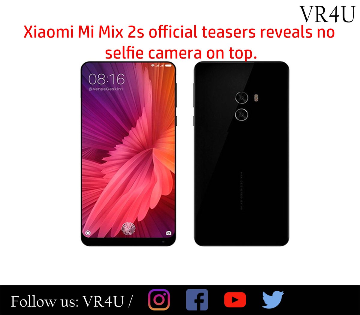 vr4ucompany's tweet photo. That means the selfie camera will be at the bottom.
#mi #miindia #mimix2s #mimix #tech #techno #technews #techtips #technology #TechTalk #technologies #vr4u #vr4ucompany https://t.co/WuWhdfsZwx