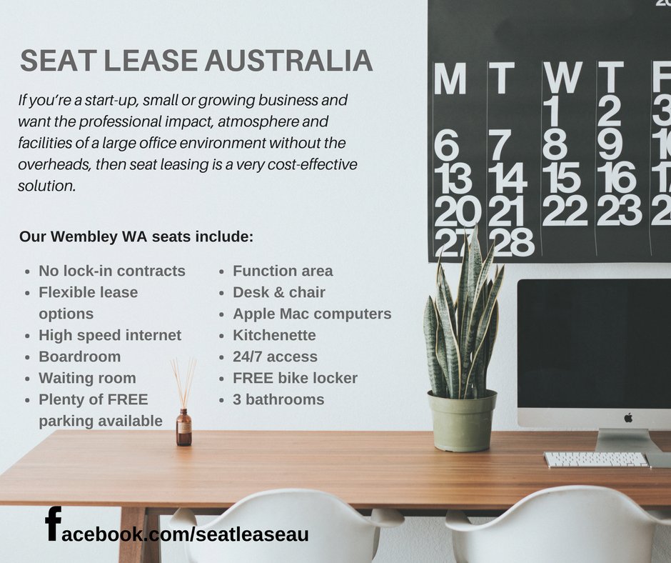 SECFI's tweet photo. If you are interested in seat lease in Perth, contact Celeste 415 875 252.
No lock-in contracts! https://t.co/c55NlIGKPQ