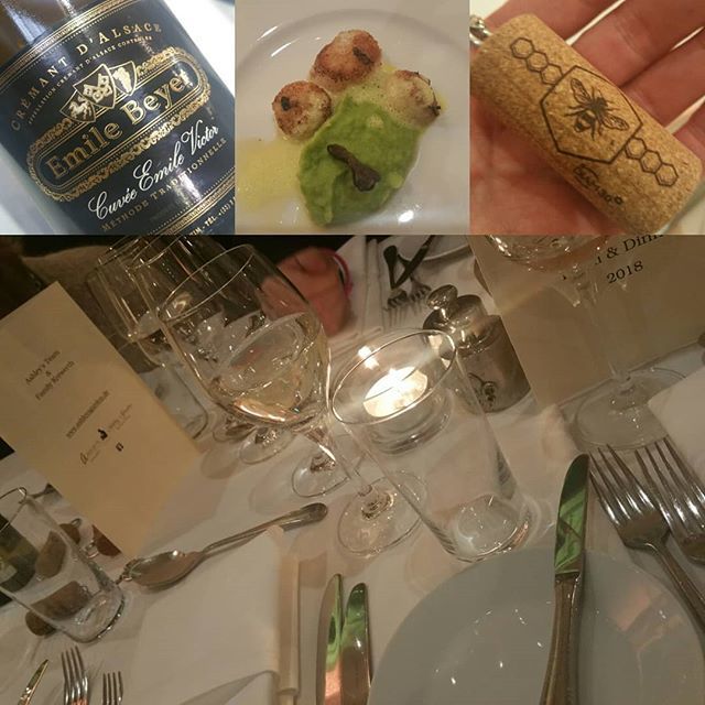 EmileBeyer's tweet photo. #great #diambouchage #wineandfoodpairing at #Ashley's #restaurant with #emilebeyer #cremant Emile Victor #extrabrut #chardonnay #pinotnoir #drinkalsace #bonjourProwein https://t.co/6R8tueP6RW https://t.co/lwQN7I0QPG