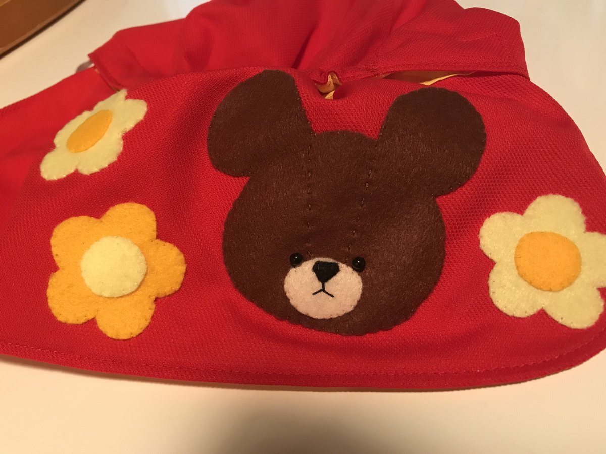 カラー帽子デコ