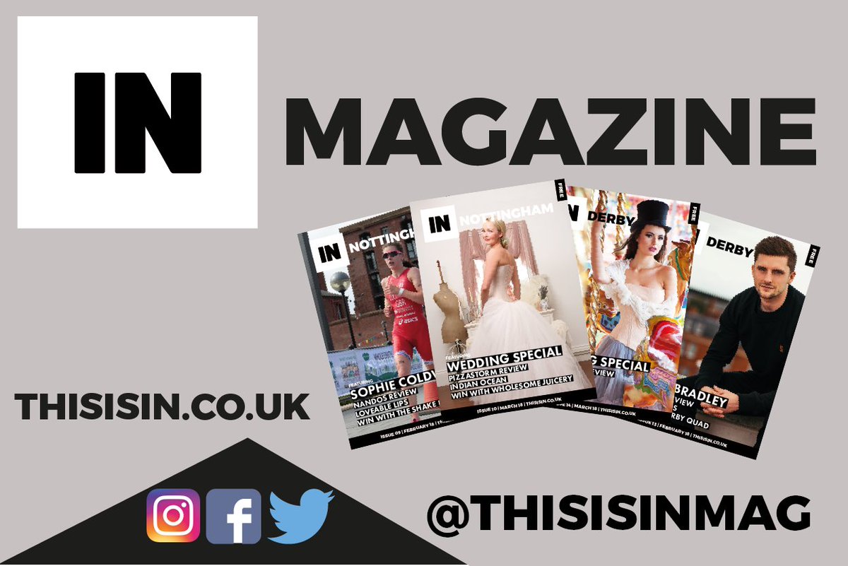 NottsLocalNews's tweet photo. Did you know that we publish 2 monthly glossy lifestyle magazines alongside our 6 local newspapers - called IN Nottingham & IN Derby!? Head to @thisisINmag for what's on, what's new and special features! #INNottingham #INDerby #Nottingham #Derby #Magazine #INMagazine https://t.co/xM6AHfaZzm