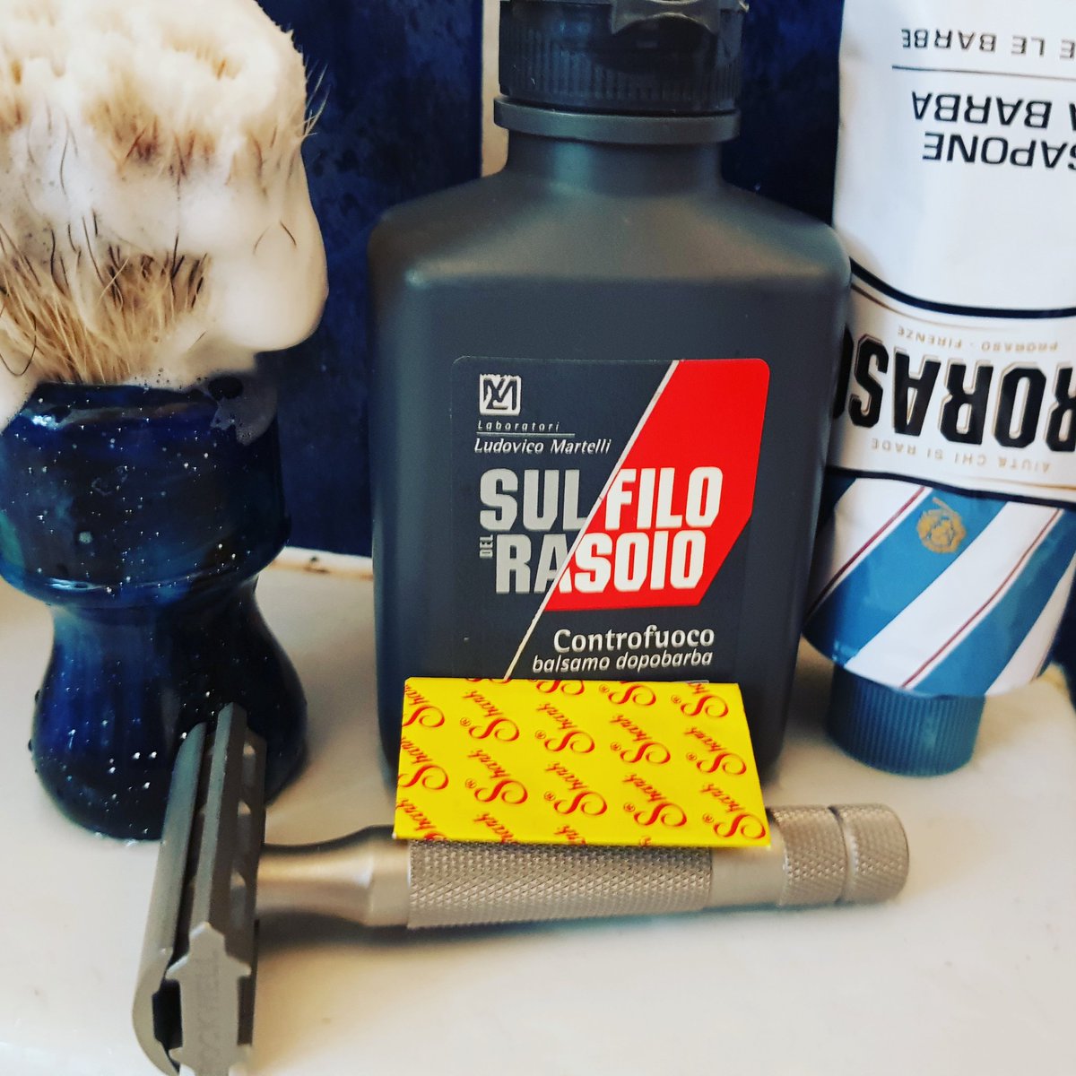 shave7razor's tweet photo. #SOTD #headShave #DE #razor #rockwell #6S #shark #chrome #thayers #Arko #floid #YaqiBrush #proraso #Sulfilo #plate6 #wetshaving #shaving #shave #derazor #shaveoftheday #wetshavers #wetshaveloyalists #tursday #love #BBS #nice @shave7razor #shave7 @Allwetshavers https://t.co/Qn1Iizoyoi