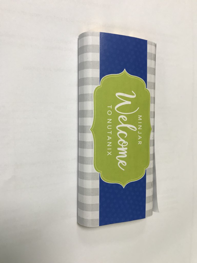 amnigos's tweet photo. The care shown and personalization for @minjarcloud team on-boarding is wonderful, our first day was made so special, thank you @dheeraj and @nutanix team. Proud to be #Nutant https://t.co/P329hZQ4QV