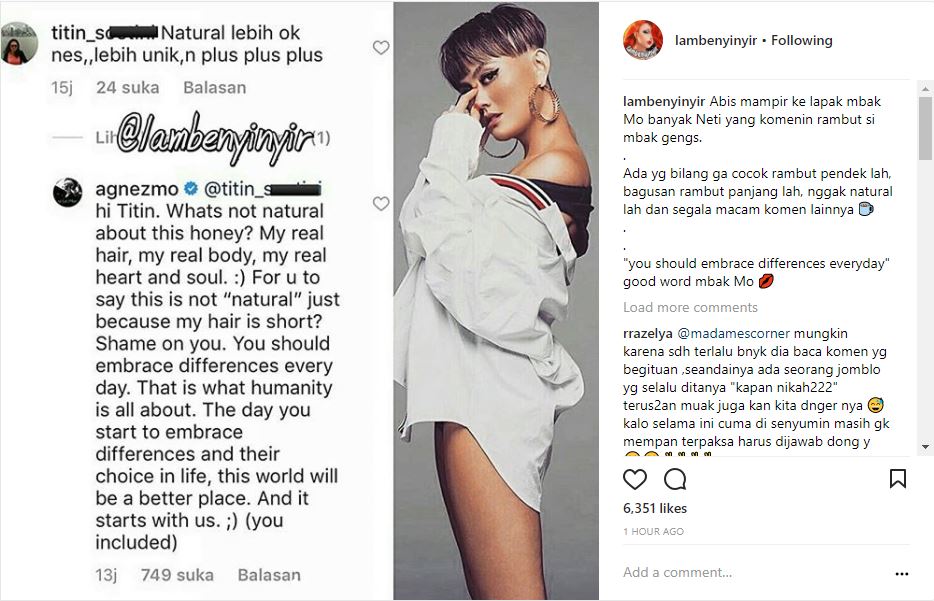 Tak Terima, Agnes Monica 'Semprot' Netter Usai Gaya Rambut Tak Terima, Agnes Monica 'Semprot' Netter Usai Gaya Rambut