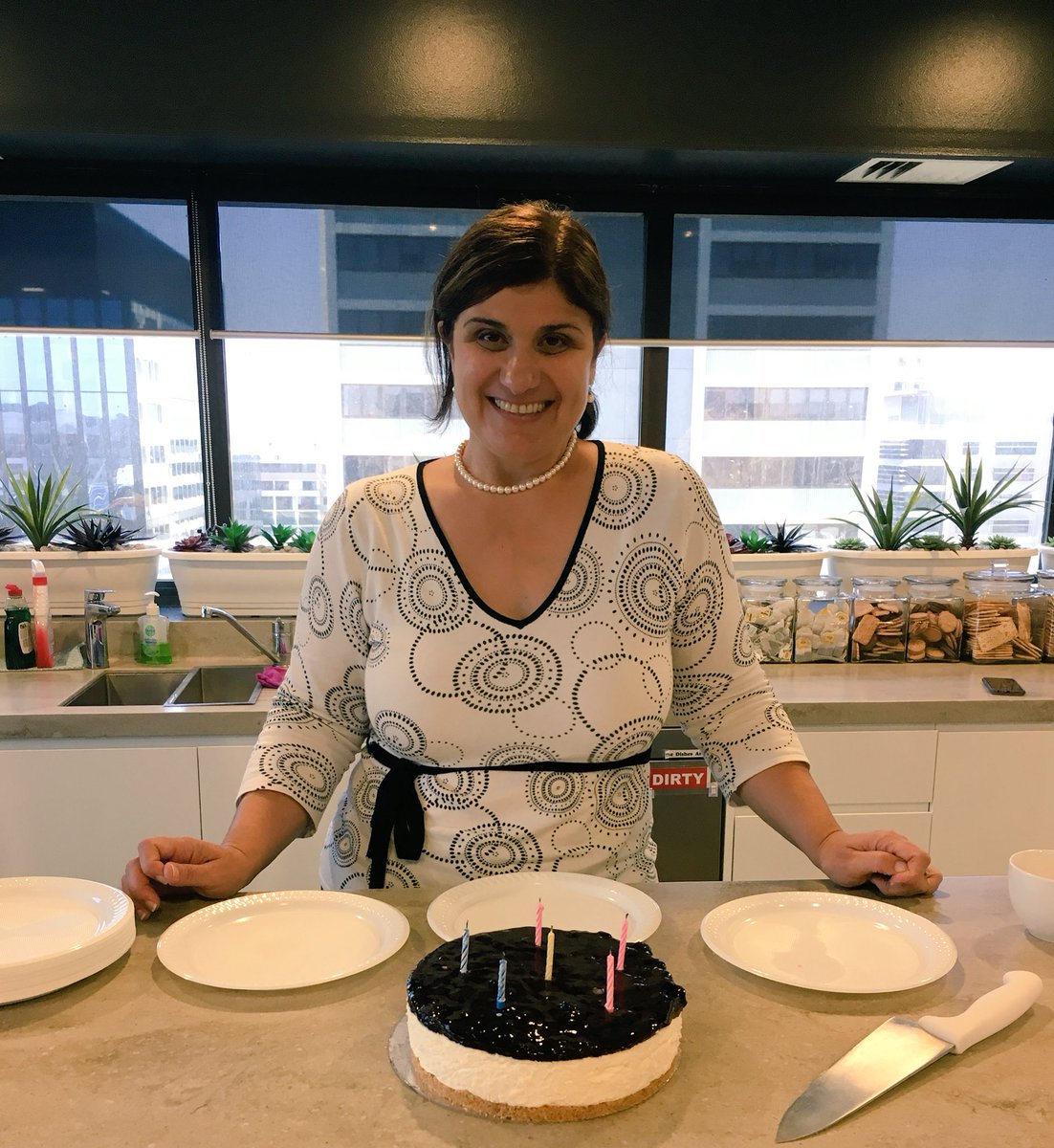 Happy birthday <a href="/RosieCarreras/">Rosemary Carreras</a>! #@ColemanGreig birthdaycelebrations #greatplacetowork #welovecheesecake #dishesaredirty