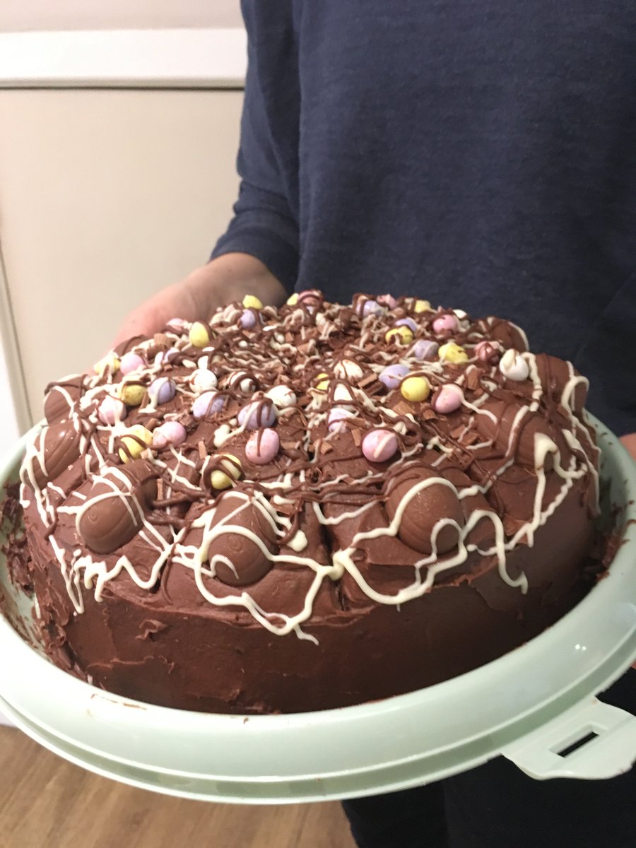 Scott_Tones's tweet photo. Homemade Easter Chocolate Deluxe Cake still only £2 or £3.80 with coffee or tea! #cccoffee https://t.co/PXBks0GS2N