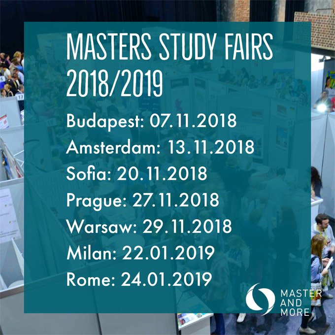 MASTERANDMOREEU's tweet photo. New MASTER AND MORE fair dates and 2 new fair cities for season 2018/2019 - Budapest and Rome!
https://t.co/7FAGvH810u https://t.co/3nwuUdGHHl