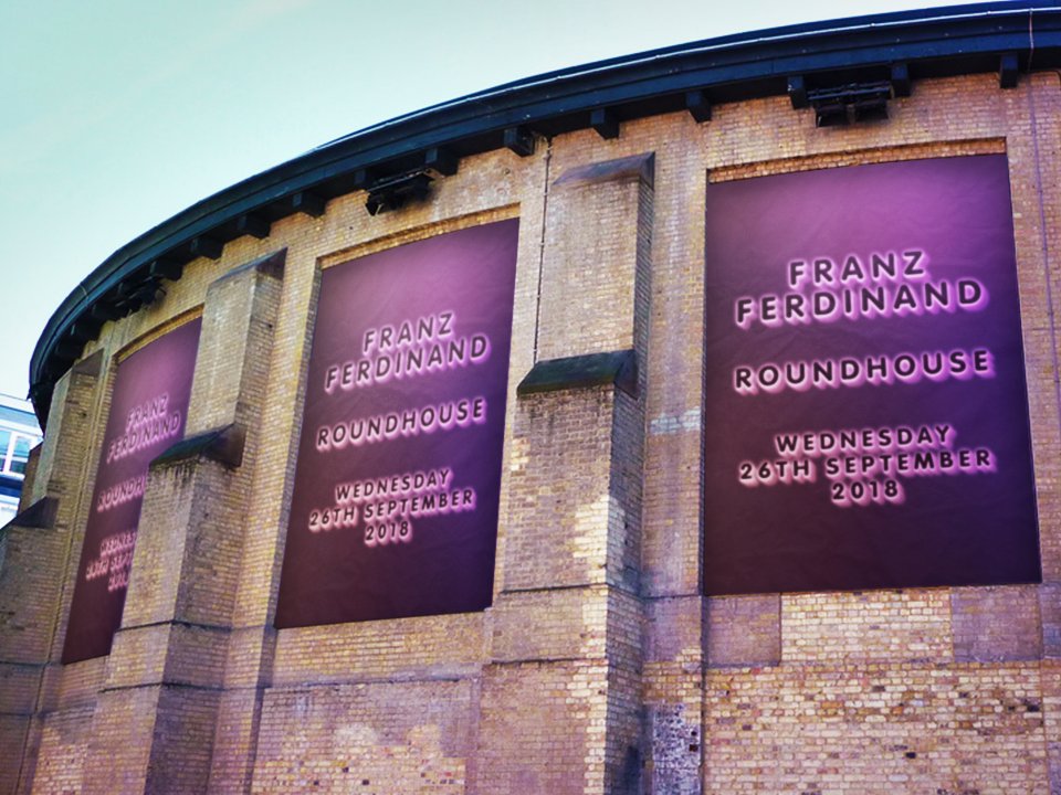 Franz_Ferdinand's tweet photo. Very excited to announce we'll be playing a headline show at the @RoundhouseLDN on September 26th! Tickets go on sale this Friday at 9am! See you there ✌️ https://t.co/bJ2bnMuLvU