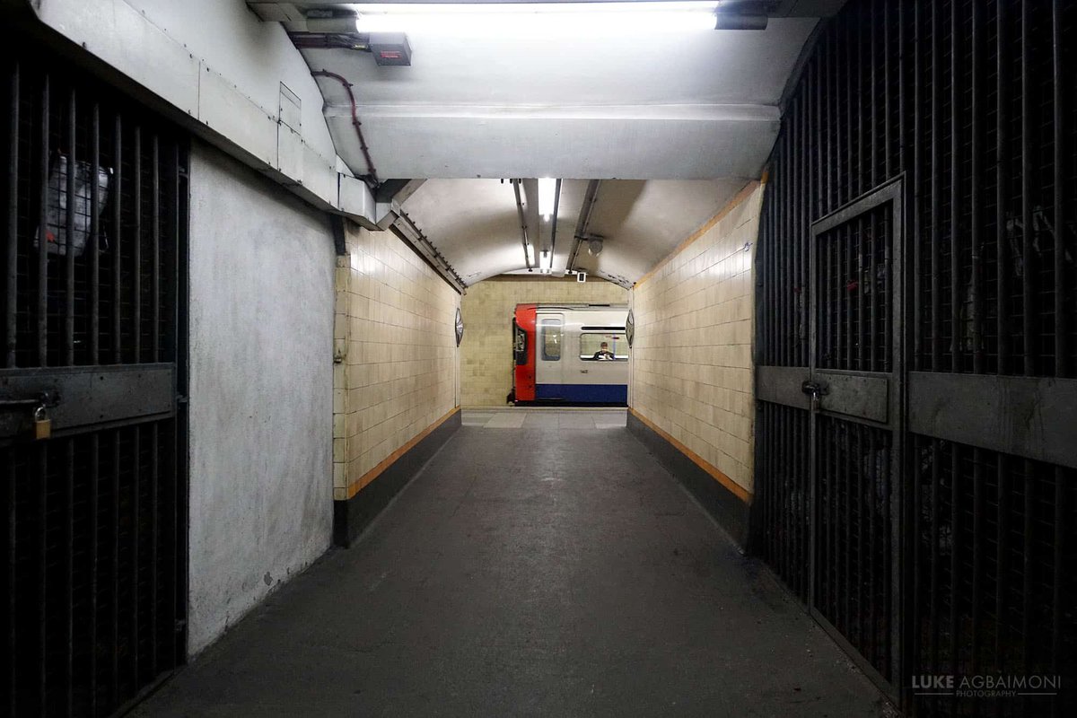 Peeping train at #TurnpikeLane #underground by Luke Agbaimoni 🚈

More #london #photography 
tubemapper.com/turnpike-lane-…

#travel #streetphotography #trains #tube #tfl  #tunnelvision #architecture #urban
