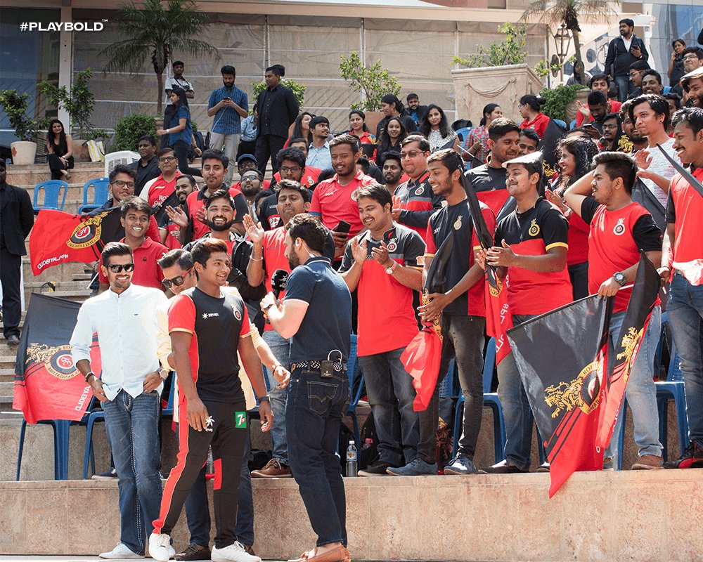 RCBTweets's tweet photo. Sarfaraz's eagerness to repay the faith, cricket pundits decoding RCB's chances and all your fanaticism were the high-points of yesterday's #GamePlan in Bengaluru! #PlayBold https://t.co/zOGztCxBLx