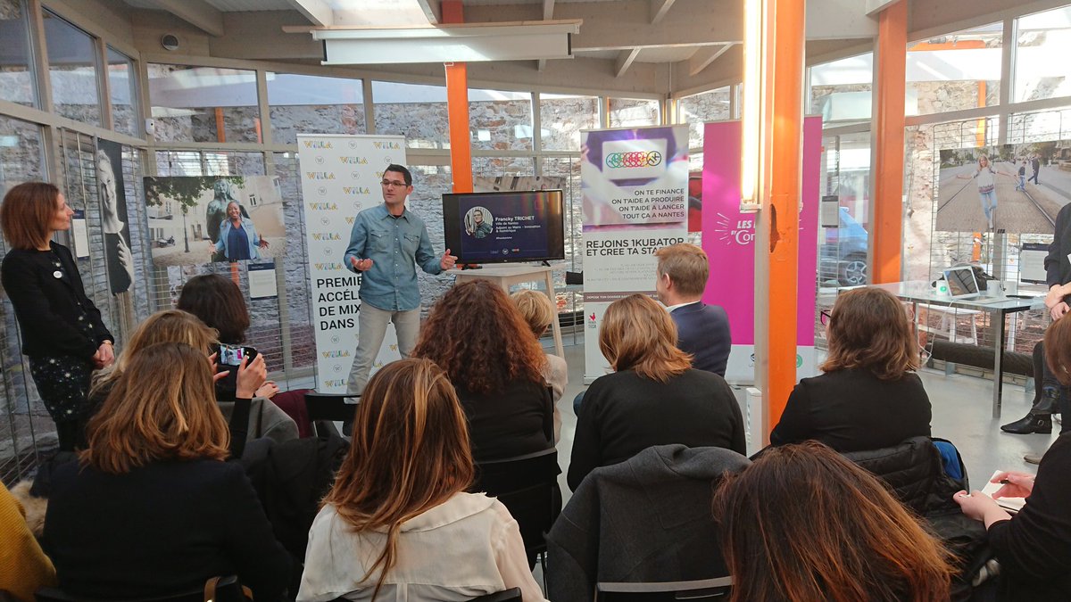 Danseetdense's tweet photo. Belle dynamique Entreprenariale, portée par les acteurs économiques et associations, soulignée par @franckytrichet à l'occasion du lancement de l'appel à projet #PossibleCamp @Willa_off à @1KNantes #Nantes https://t.co/KZUzxrSAAF
