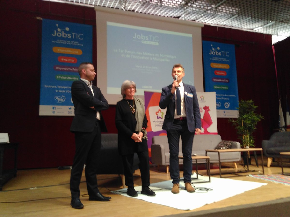 vjrtuasfndn's tweet photo. Lancement de la première édition de JobsTIC à @Montpellier3m 
#FrenchTech #emploi #numerique 
@chantal_marion @La_Melee_Mtp https://t.co/23oyMcsmcX