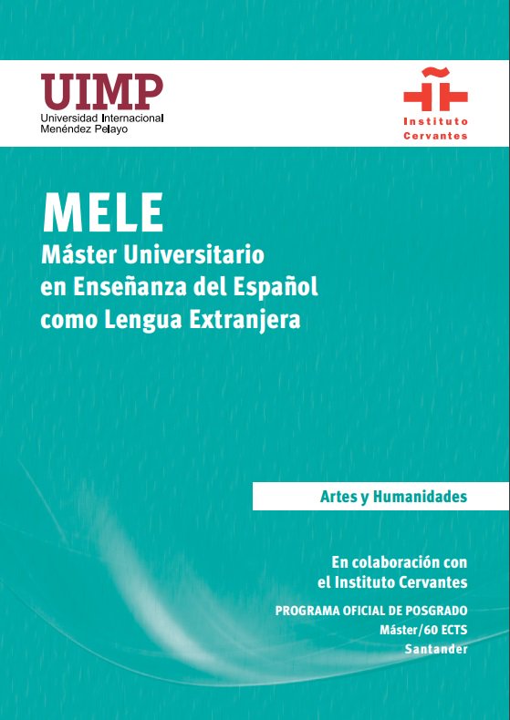 UIMP's tweet photo. ¡Última llamada! 23 de marzo fin de preinscripción para el #Máster Universitario en Enseñanza del Español como Lengua Extranjera. Organizan la UIMP y el @InstCervantes #MasterELEUIMP.
ℹ️https://t.co/UPW14bTl3W
#TwitterELE #ProfesELE #ELE #PosgradoUIMP https://t.co/bgzGBh72tr