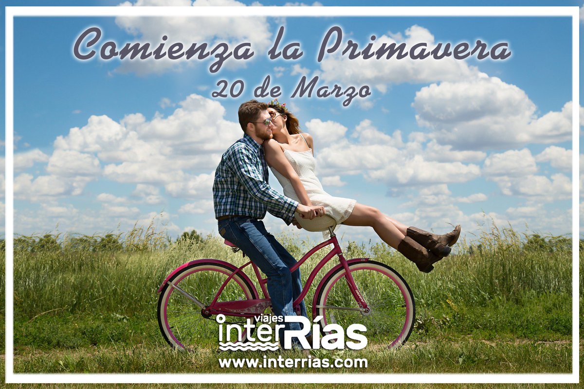 interriasviajes's tweet photo. YA ES PRIMAVERA... FELIZ DÍA!!
Queremos desearos una primavera viajera, para que vayáis a donde deseéis con todas vuestras ganas. Nuestros hoteles e Itinerarios os esperan para una escapada, vacaciones en Familia o un viaje en Grupo.
Es primavera... es hora de viajar!! #interrias https://t.co/42zZrfHOwP