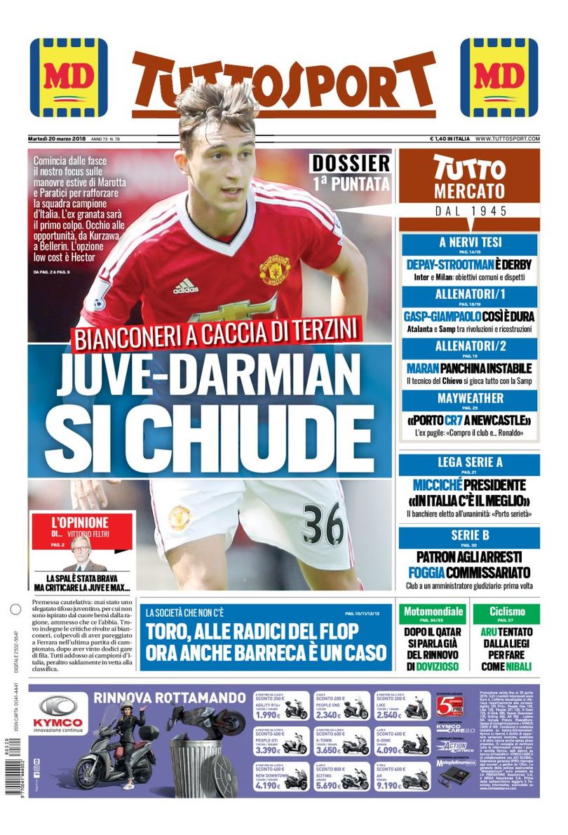 La firma di #Sarri, l' #Italia di #DiBiagio, l'intervista a #wandanara e l'arrivo di #darmian alla #Juve #rassegnastampa #tuttocalciatori
