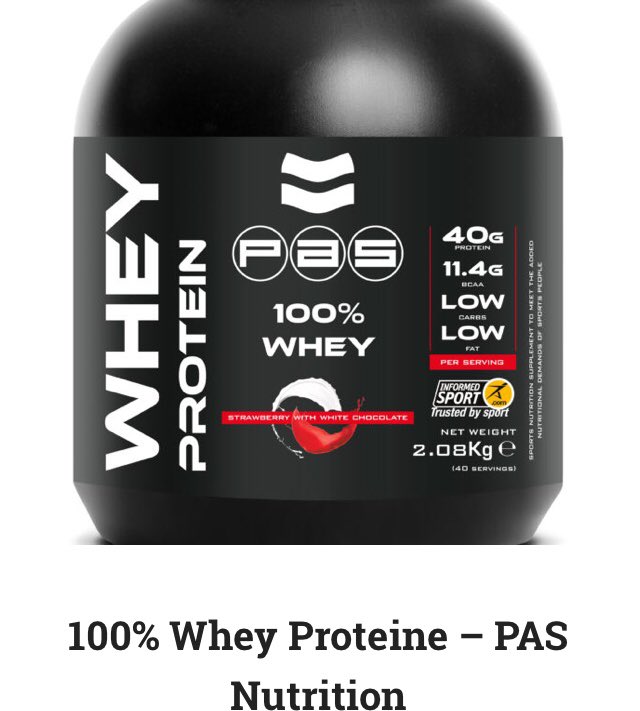 Op zoek naar een hoge kwaliteit proteïne? <a href="/ProAthleteSupps/">PAS</a> 100% whey heeft het informed sports certificaat wat betekend dat het ook nog eens op doping gecontroleerd is  mynutritionbrand.com/product/100-wh… #fuelforwinners