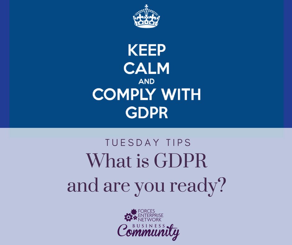 FENBusCom's tweet photo. Tuesday Tip day in the community - What are you doing about GDPR?
#RoyalNavy #Navy #Army #BritishArmy #RAF#RoyalAirForce #Business #GDPR #Spouses #forcebehindtheforces

https://t.co/adLR57t497 https://t.co/7gyJ9U1v08