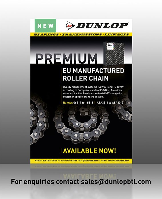 @DunlopBTL LOOK!!
#Dunlop #Premium EU Manufactured Roller Chain
#WeLoveOurProducts
#WeAreDunlop
#RollerChain
#Engineering