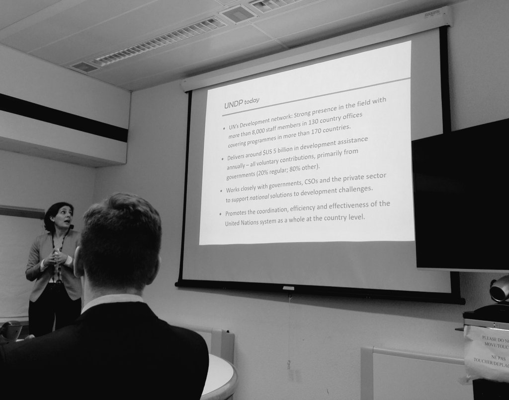 First session of today from Ms. Bernal representing the <a href="/UNDP/">UN Development</a> and how many field offices they have in the least developed countries #undp #development #SDGVoices