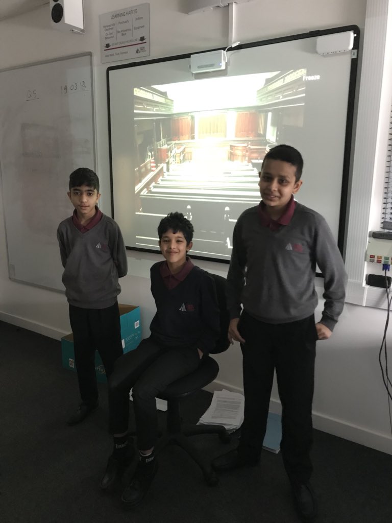 Order order! Robin Goodfellow has been convicted of disturbing the peace <a href="/DixonsTA/">Dixons Trinity Academy</a> in 8E3’s courtroom. 

Well done to Zak who played Puck, Ahaad who defended him and Amaan who convinced the jury to find the defendant guilty through his very persuasive language.  

#Shakespeare