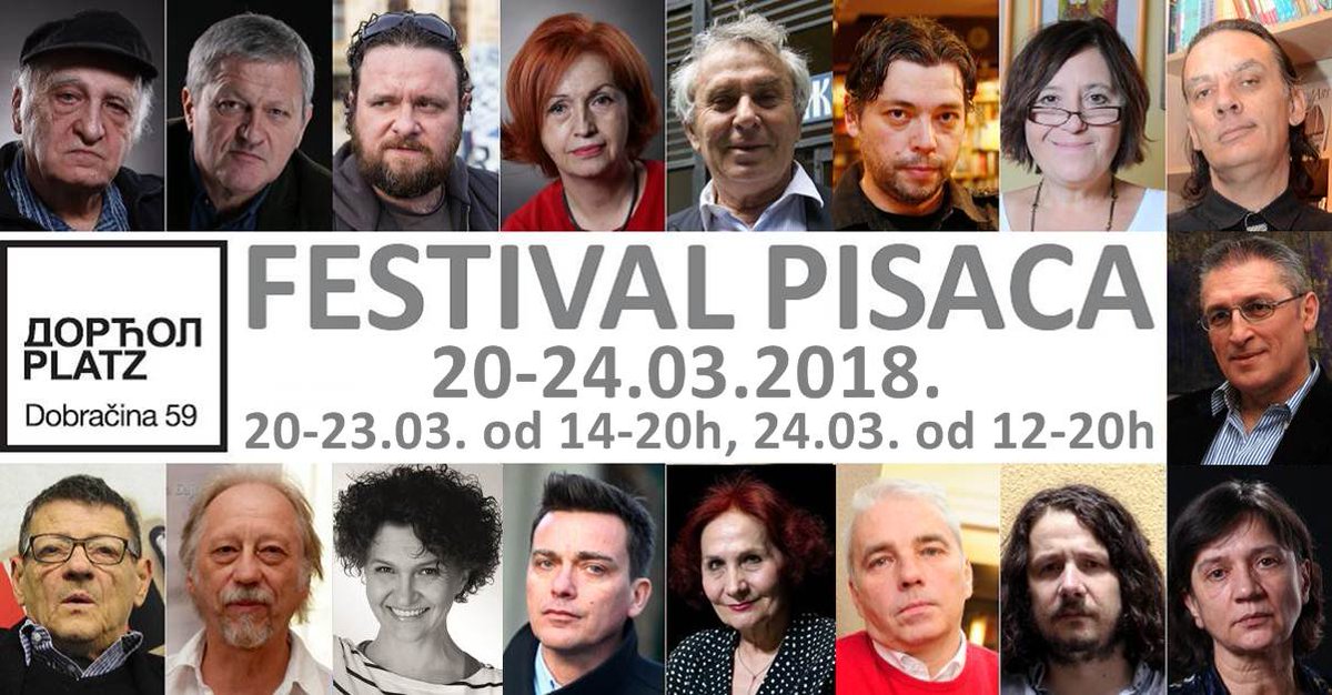 dorcolplatz's tweet photo. Od danas do subote Festival pisaca na Dorćol Platz-u.
Spisak pisaca i raspored tribina možete videti na Facebook event-u: https://t.co/g9pphhgRZh ili na sajtu https://t.co/Ukqb7RReYg https://t.co/3WH65YPnhv