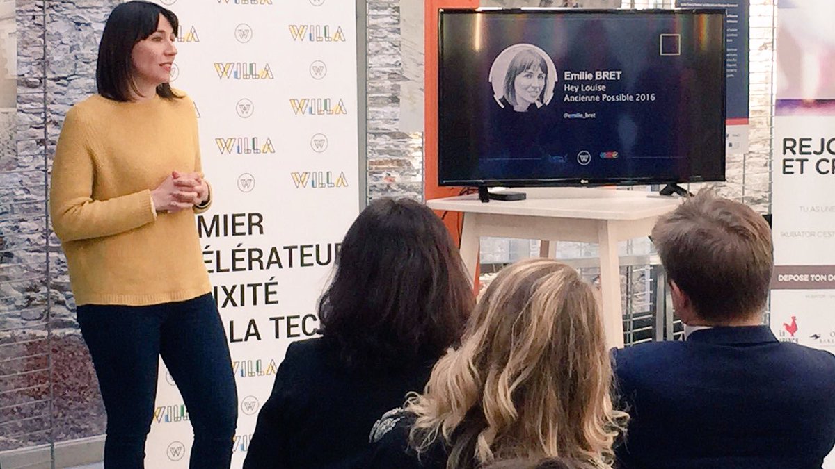 Willa_off's tweet photo. Témoignage d'@emilie_bret, fondatrice @LouiseChatbot et ancienne du WILLA Possible (2016) et du WODI. https://t.co/xnbLY6VpDn