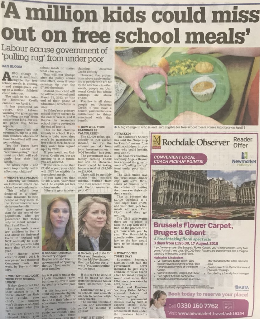 LabourRochdale's tweet photo. Of course the Tories will say Labour’s scaremongering.....but they’ve got previous haven’t they? #MaggieThatcherMilkSnatcher NOT #ForTheMany https://t.co/u5thXhorhX