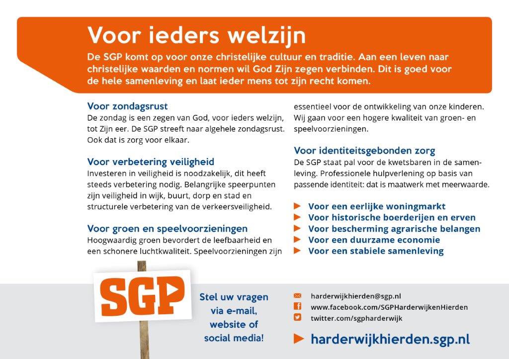 Omdat christelijke politiek ieders welzijn op het oog heeft! 
#zorgvoorelkaar