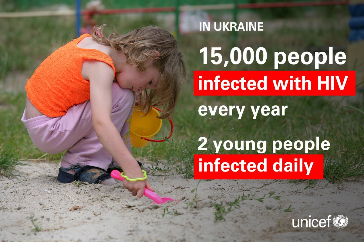 #2018TeenHealth It is estimated that in #Ukraine 15,000 new #HIV cases occur every year, with 2 young people infected daily. 60% of them learn about their diagnosis too late. @UNICEF_UA is working to prevent HIV/AIDS and to promote HIV testing among adolescents #TeenHealthWeek