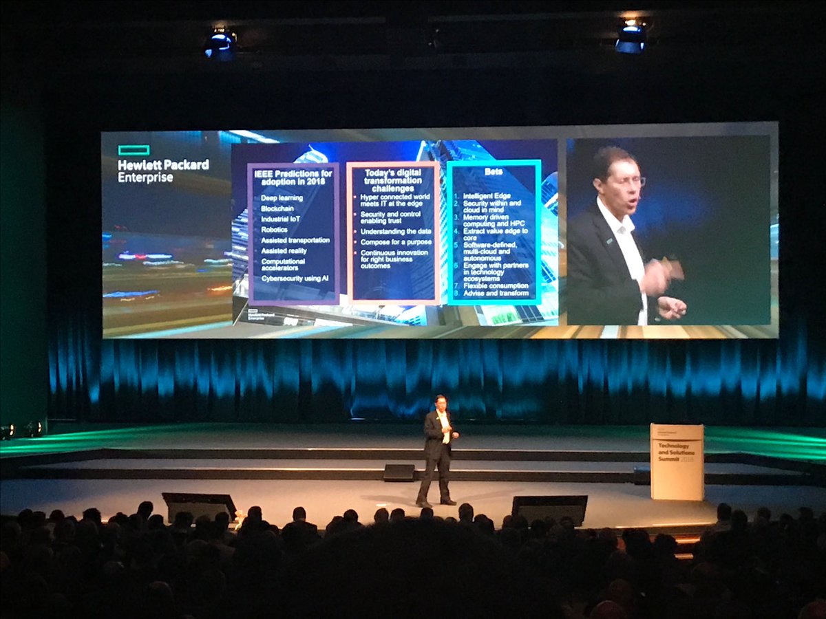 Very happy to talk about innovation  #HPETSS in Den Hague. More than 1,000 HPE partners listening Mike Pilbeam and Paul Hunter’s kicking off speech