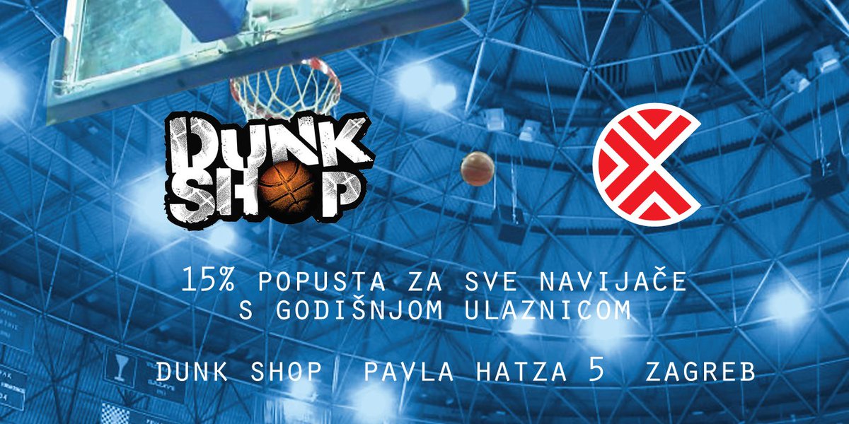 kk_cibona's tweet photo. Imaš godišnju ulaznicu #KKCibona? Posjeti @DunkShop_HR i ostvari 15% popusta na cijeli asortiman 😁🏀
#HejaHejaCibosi #DunkShop https://t.co/CWkV36HvtM