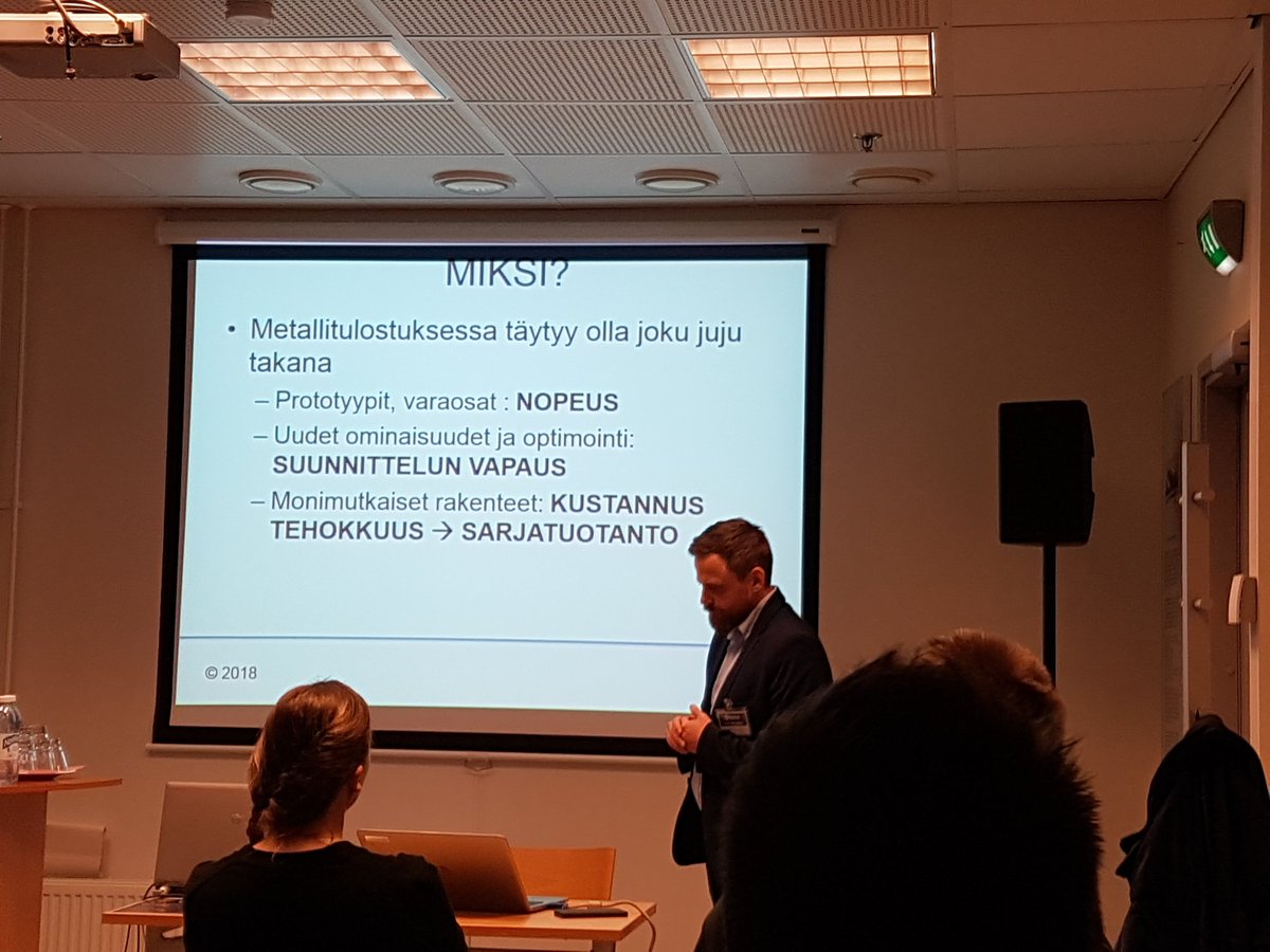timorainio's tweet photo. #Välkky @SMACCFinland #konepaja @3DStepOy metallintulostuksessa täytyy olla juju https://t.co/Y0pQl6NXOf