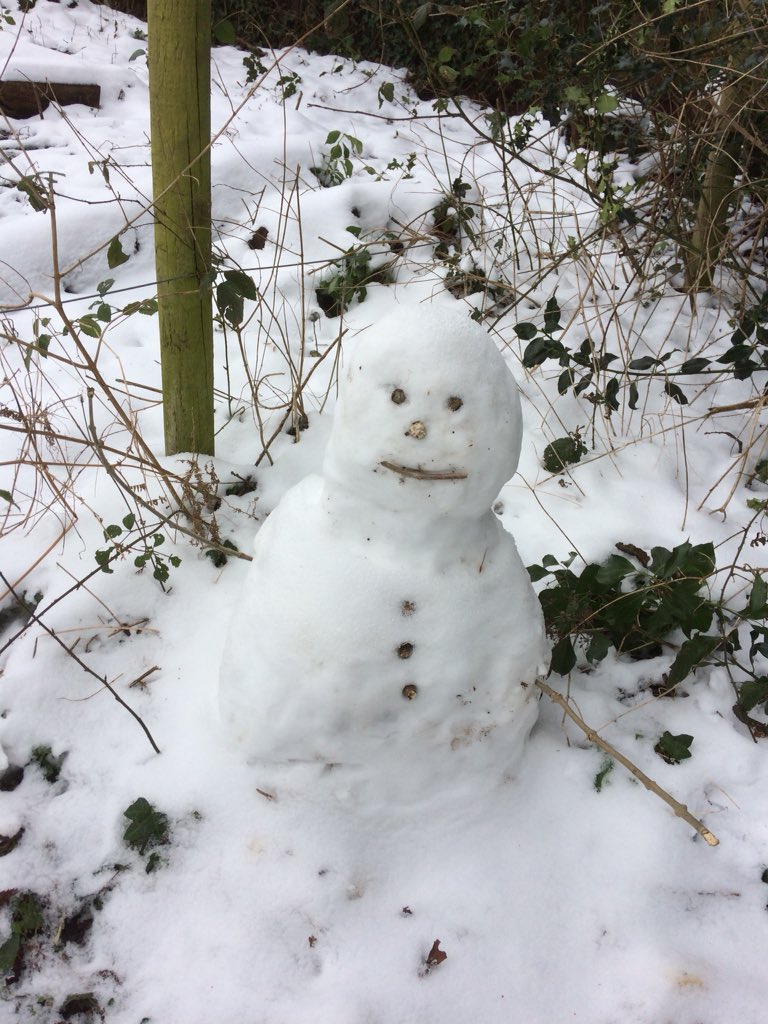groundsmansteve's tweet photo. Look what I found by the workshop #snowman #HatchGrange https://t.co/RBp6CAoUu9
