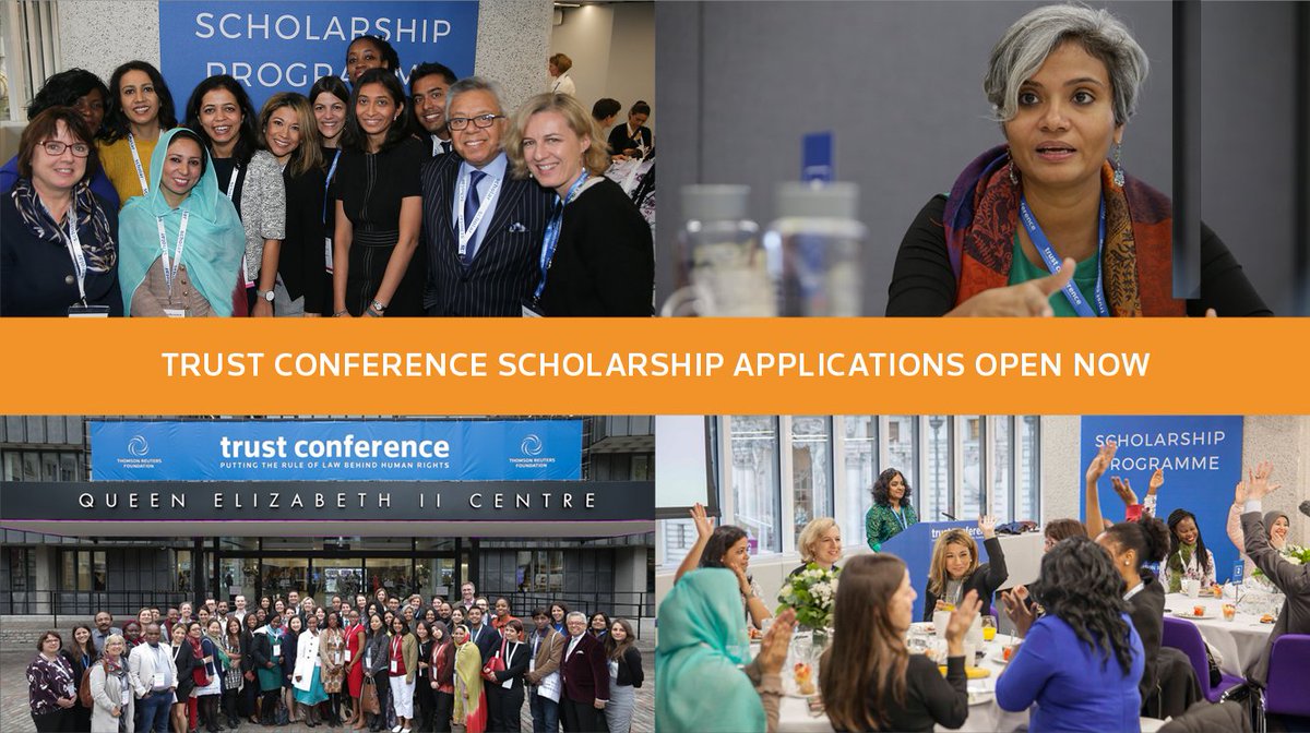 trustconf's tweet photo. APPLY for a 2018 Trust Conference Scholarship: Do you work for an NGO, legal organisation or social enterprise focused on human rights? Become a Trust Conference Scholar and join a thriving movement to fight slavery and empower women worldwide: https://t.co/Uboeec7txY https://t.co/mdY05iT6gD