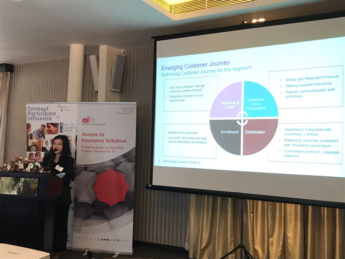 NetworkFlash's tweet photo. #12thCF Regional Head of Emerging Customer Strategy Development at @AXA_Asia @MonnidaM takes participants through the emerging customer journey https://t.co/abCFKhGpxb