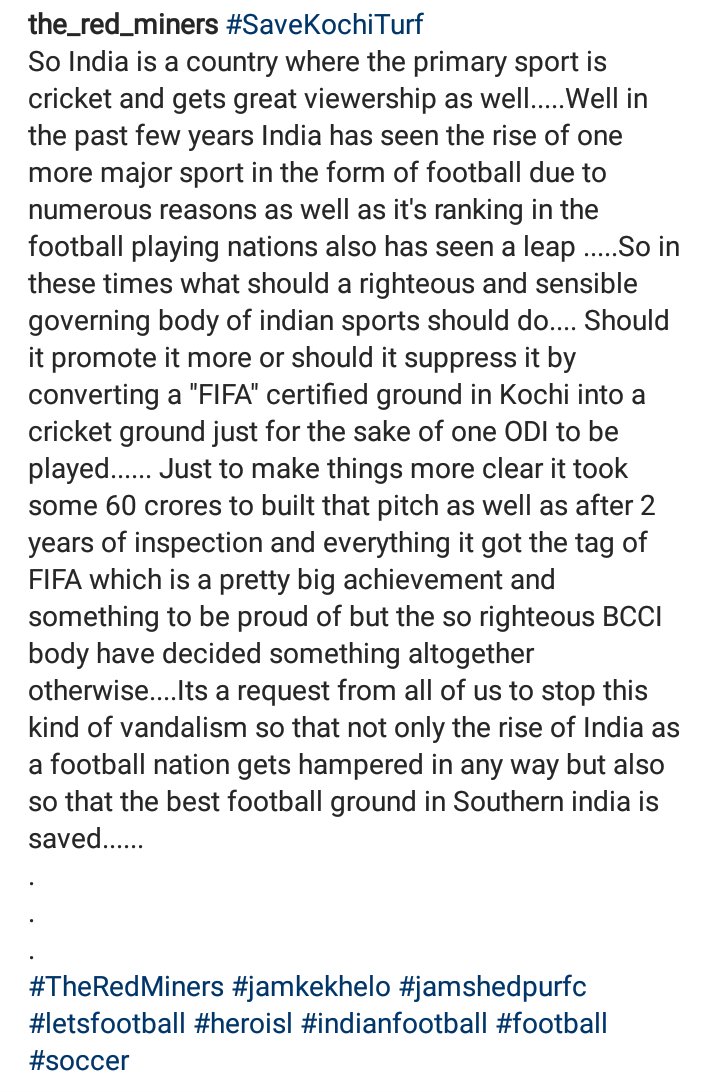 #SaveKochiTurf #SaveFootball