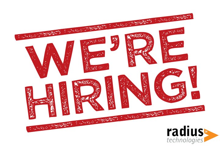 IT Level 1 Helpdesk Engineer job @radiuswaterford #Radius @radiuswaterford Radius.ie  for further details
Closing date March 31st 2018.