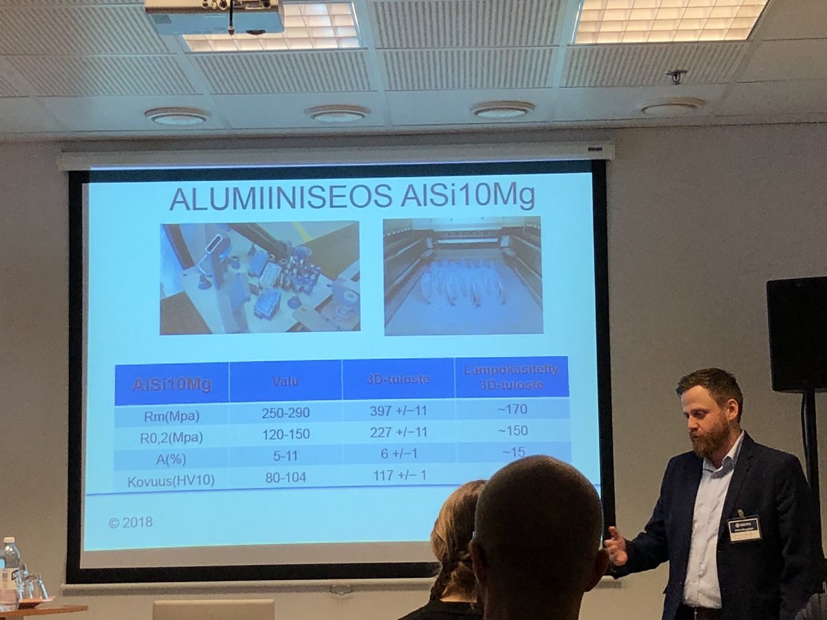 Kimmo_Haapea's tweet photo. Alumiinin, haponkestävän ja työkaluteräksen lujuusominaisuudet metallien 3D-tulostuksessa: @3DStepOy Vesa Kananen #välkky @SMACCFinland https://t.co/qrghqvzhpM