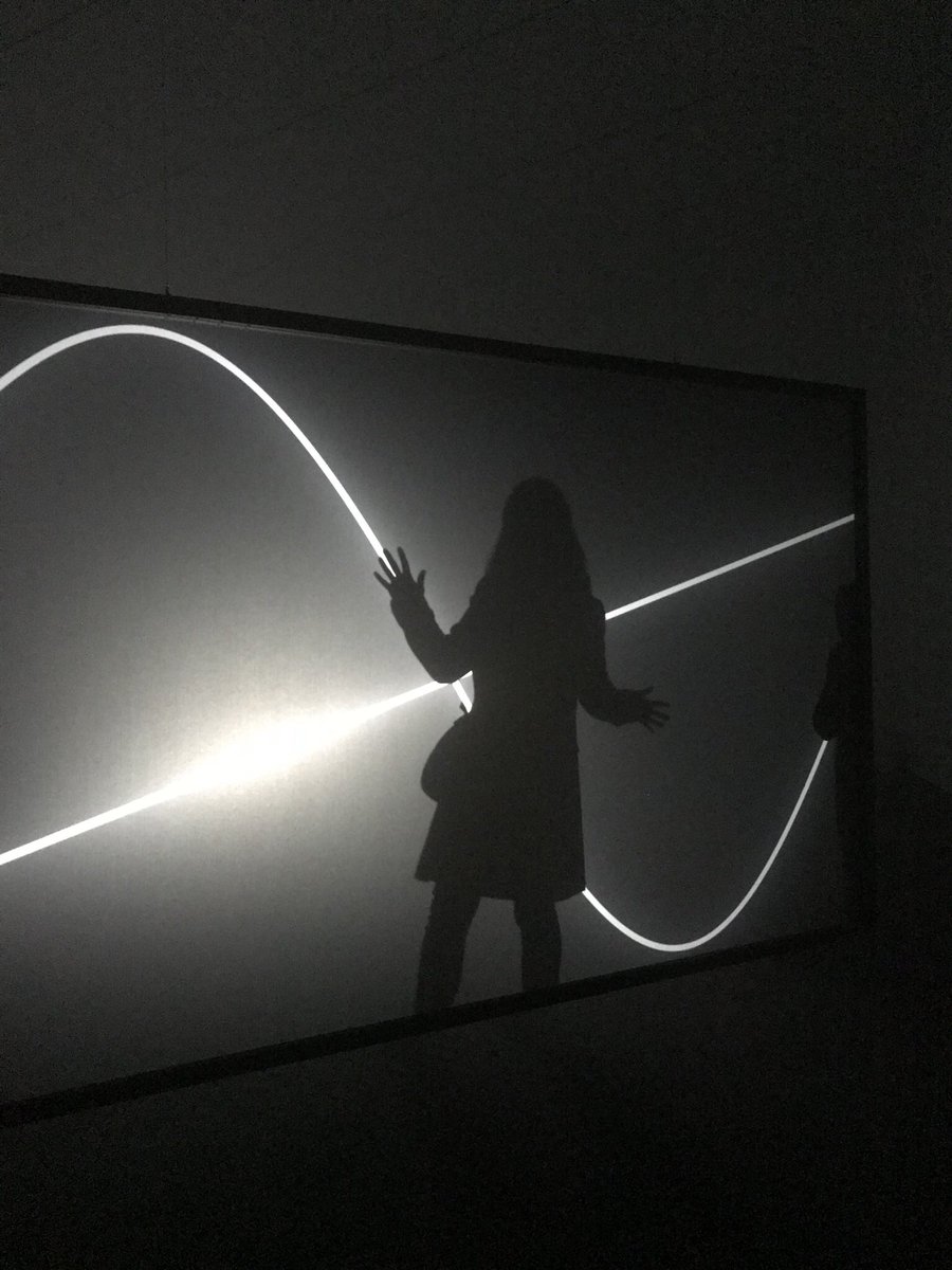 kateccreative's tweet image. Bit of a daft pose, but the Anthony McCall light installation at @HepworthGallery is flippin great. You need to go to experience it. #solidlight #THW
