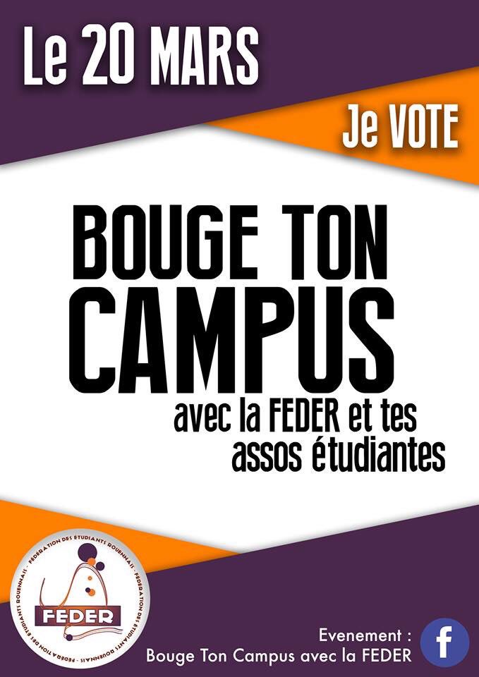 la_feder's tweet photo. C'est aujourd'hui que vous pouvez changer les choses en allant voter ! Alors RDV aux bureaux de vote jusqu'à 17h #bougetoncampus
@La_FAGE https://t.co/ptQ16FYX4o