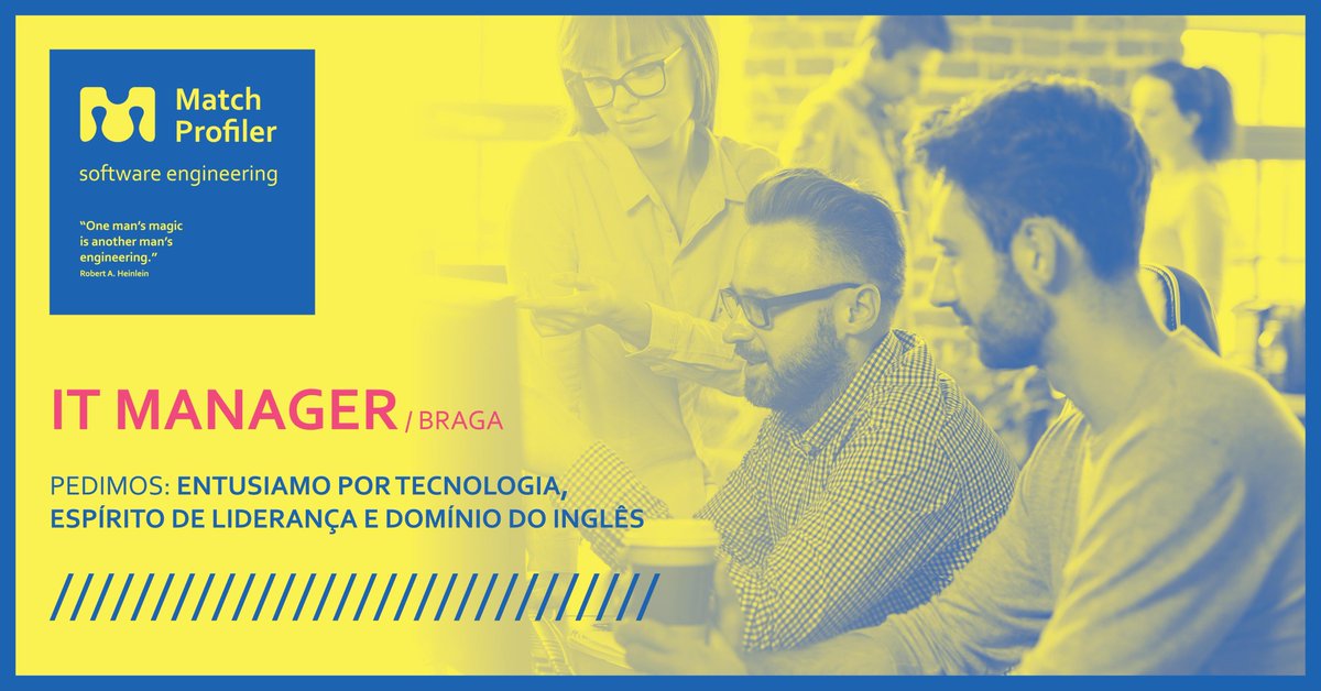 MatchProfiler's tweet photo. Our #Happiness is being be able to count on qualified and ambitious teams 💪
Follow the link https://t.co/Wd3mgchmmR and apply for emprego@m-profiler.com
#matchprofiler #diadafelicidade #itjoboffers #HappinessDay #PHP #OracleCode #javascript #leadership #LeadershipDevelopment https://t.co/wjLmSzi1Yr