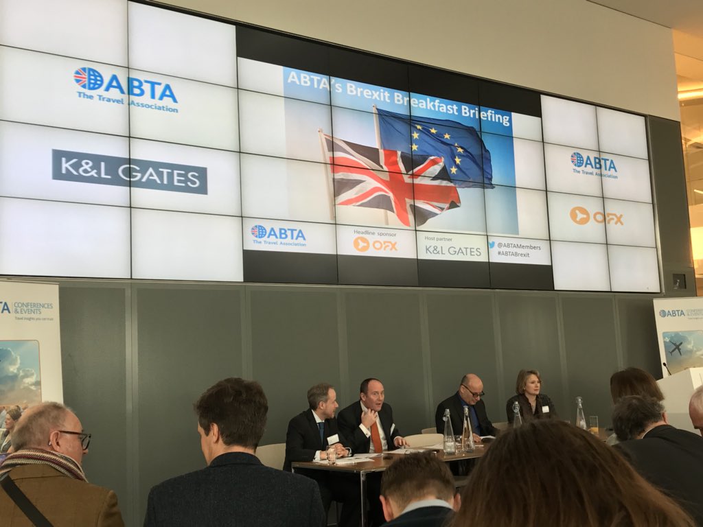 TravelMole's tweet photo. A few travel industry folk at today’s #AbtaBrexit briefing might be thinking of changing jobs after unnerving speech by Nick Parsons of #OFX https://t.co/YQoIy5glcv