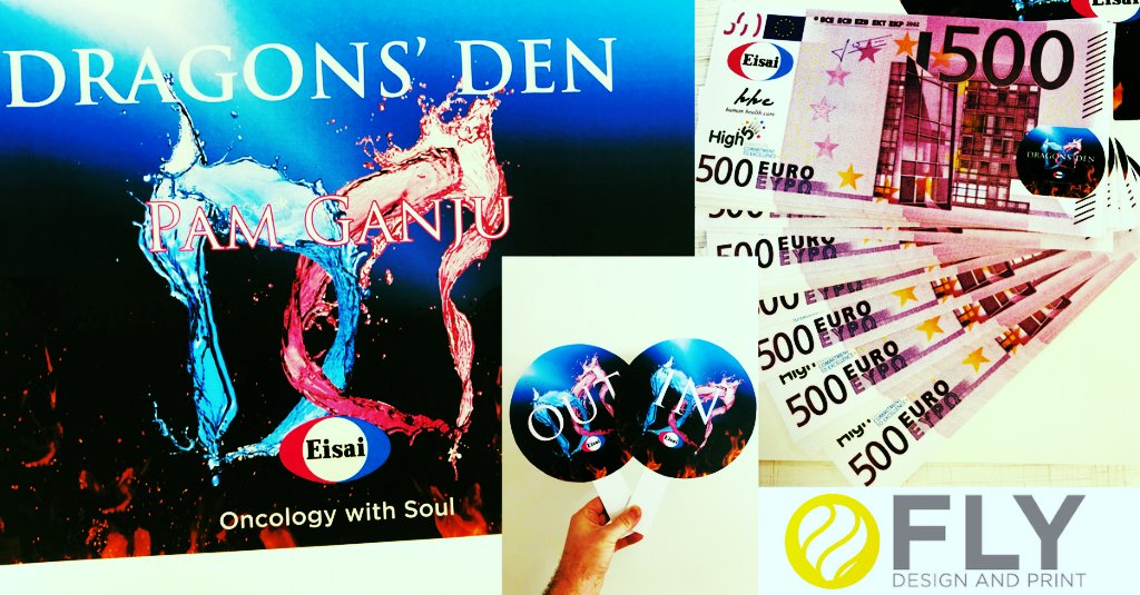 flydandp's tweet image. I'M IN!!! Dragons' Den inspired #print. This was a really exciting job for us here at Fly Design &amp;amp; Print. Truly inspired #DragonsDen style #panelboards #stickers #printedcash #namecards. 'It's not where you come from, it's where you're heading'. Deborah Meaden