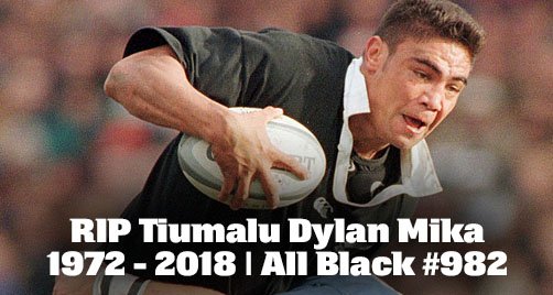 AllBlacks's tweet photo. RIP Dylan Mika #AllBlack982 https://t.co/JarnEmLfXn