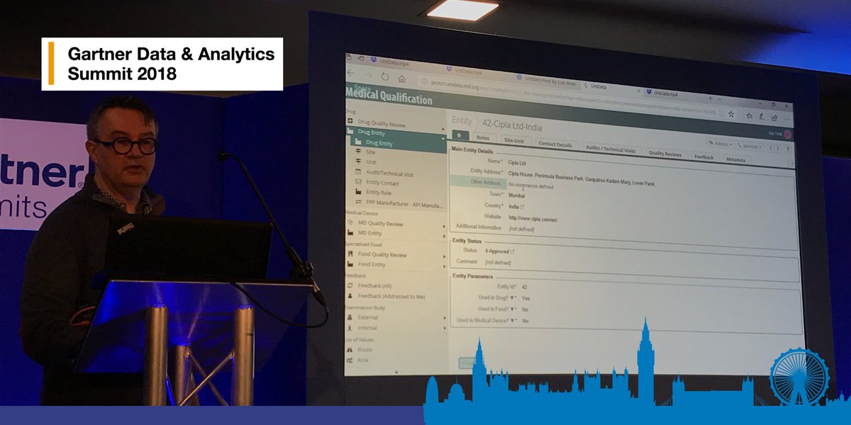 orchestramdm's tweet photo. Médecins Sans Frontières at #GartnerDA: demo time! Patrick Gobin now shows the implementation of medical product quality in the #MDM, based on @orchestramdm EBX https://t.co/RI7Lsq0Y1L