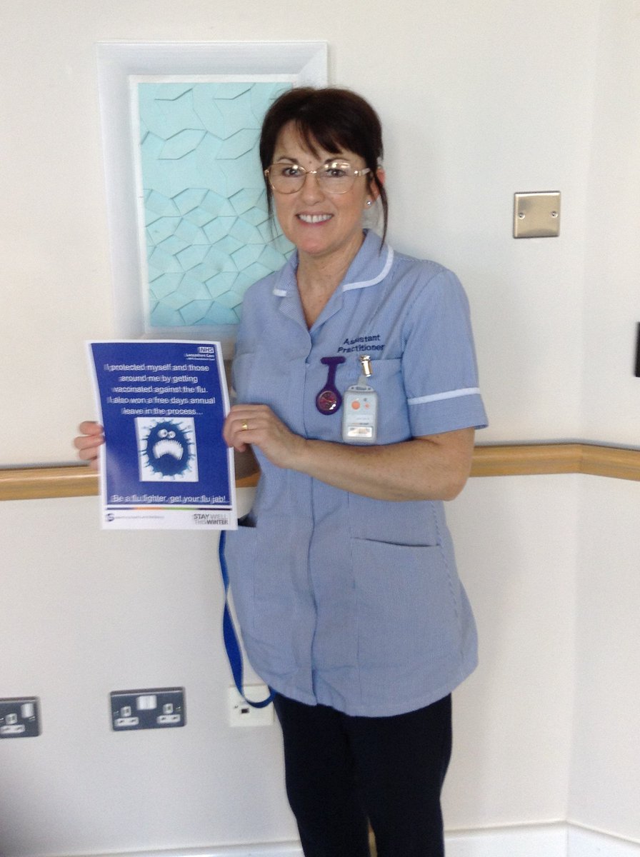 WeAreLSCFT's tweet photo. Congratulations to Ruth Duffy who is our #MentalHealth network flu campaign winner. You have won a free days annual leave as a thank you for helping us to reach our target and for protecting yourself and those around you! #LCFTFluFighters #LCFTQuality 💉 https://t.co/YCxhhHAeMv