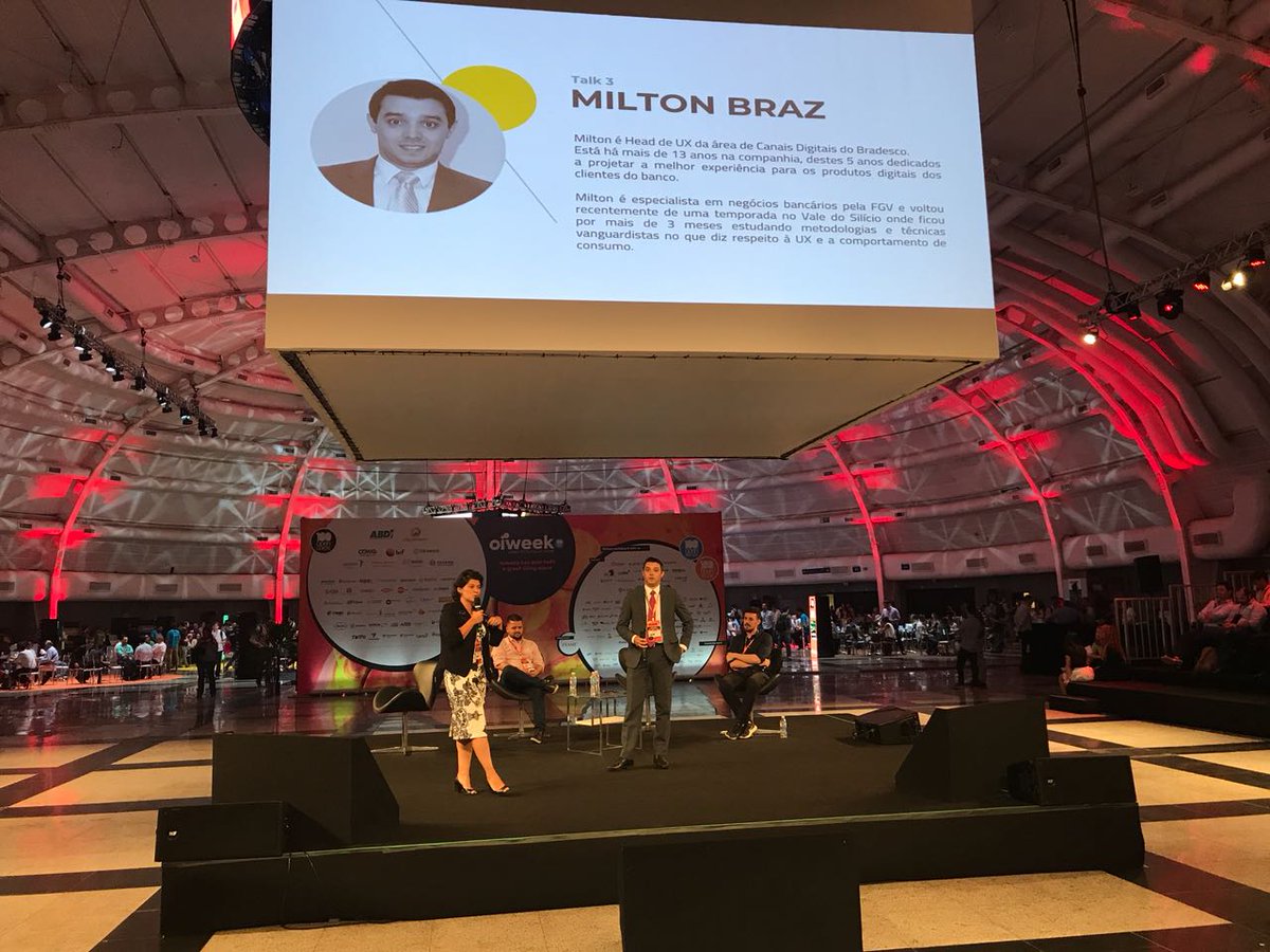 ilegra's tweet image. Entender o problema, o contexto e resolver. Foi este o tom que os nossos colegas, Caroline Capitani e André Güths e os nossos parceiros, Milton Braz e Pablo Cardias, levaram para a OI Week, em apresentação sobre UX e o design para a inovação. #ilegranaOIWeek #100openstartups