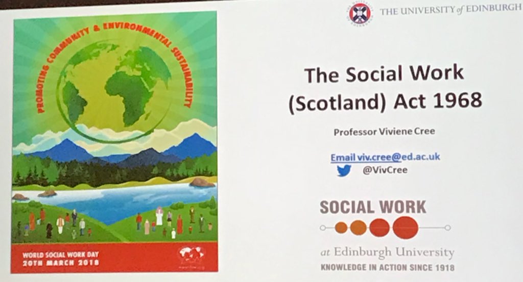 ScotsSW's tweet photo. Celebrating 50 years of social work in Scotland on this World Social Work Day #WSWD2018 #UKSocialWork #WorldSocialWorkDay https://t.co/4GfSn6CNeB